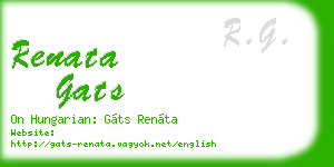 renata gats business card