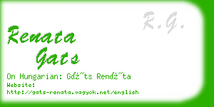 renata gats business card